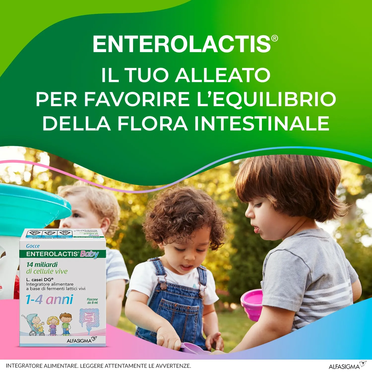 Enterolactis Baby Gocce flacone da 8ml: equilibrio intestinale per neonati e bambini da 1a 4 anni - immagine 2