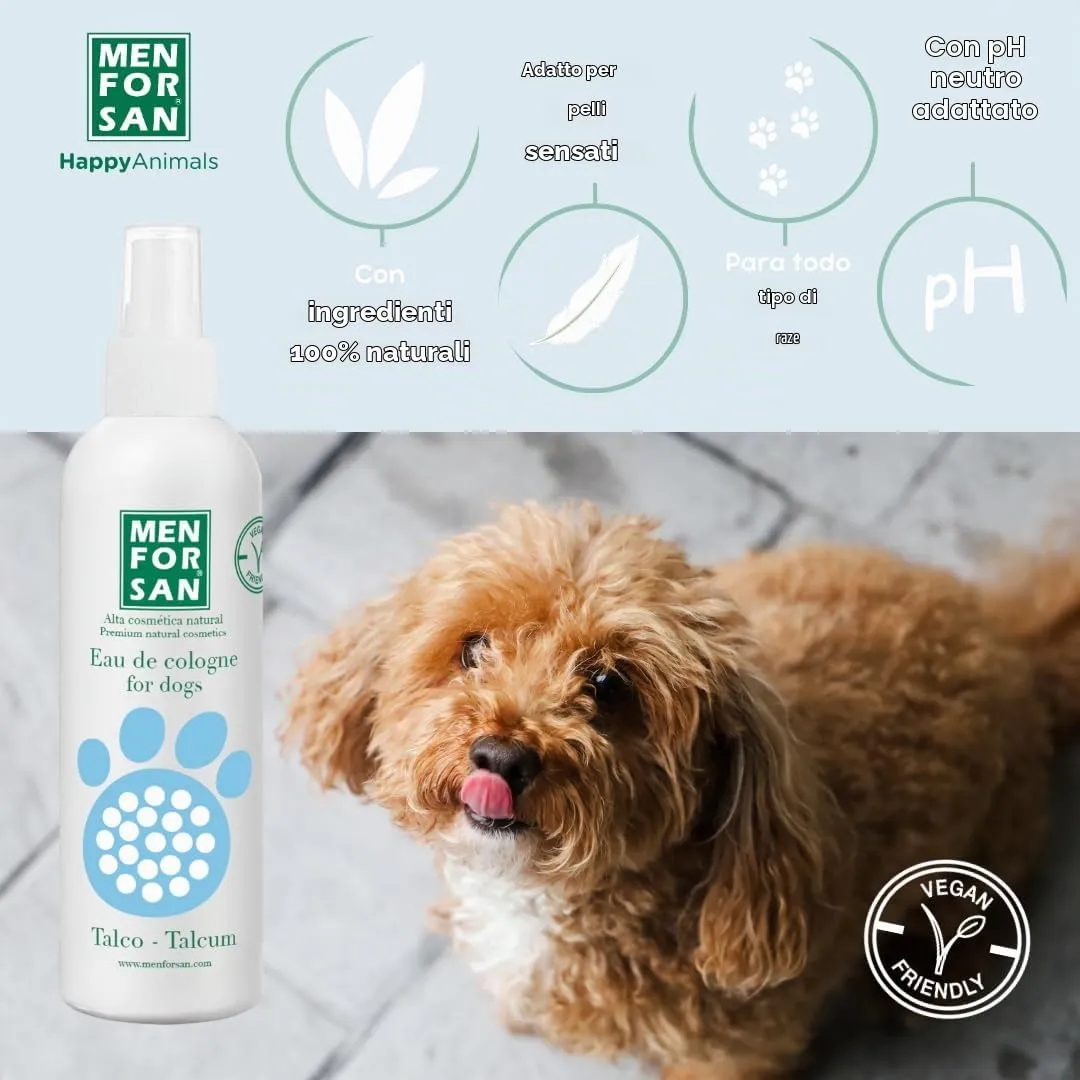 MENFORSAN Eau de Cologne Talco per cani, 125 ml, confezione da 3 - immagine 4