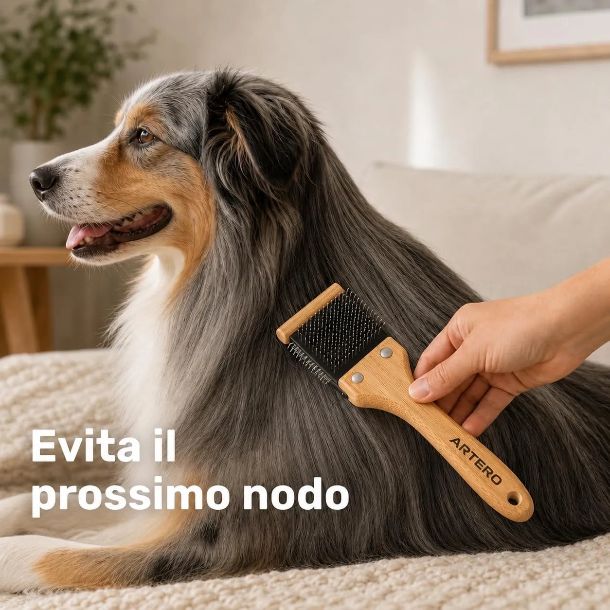 Artero Bella cardatore per cani e gatti doppio flessibile taglia M - immagine 9