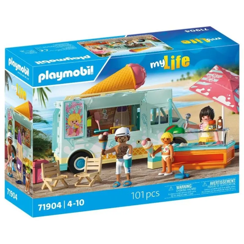 Set Playmobil My Life 71904 Camioncino Gelati con Personaggi Accessori Multicolore - immagine 1