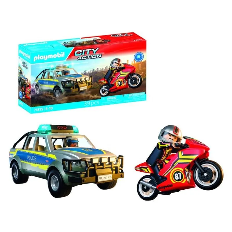 Veicolo PLAYMOBIL City Action 71875 Pick Up Persecuzione Polizia Multicolore - immagine 1