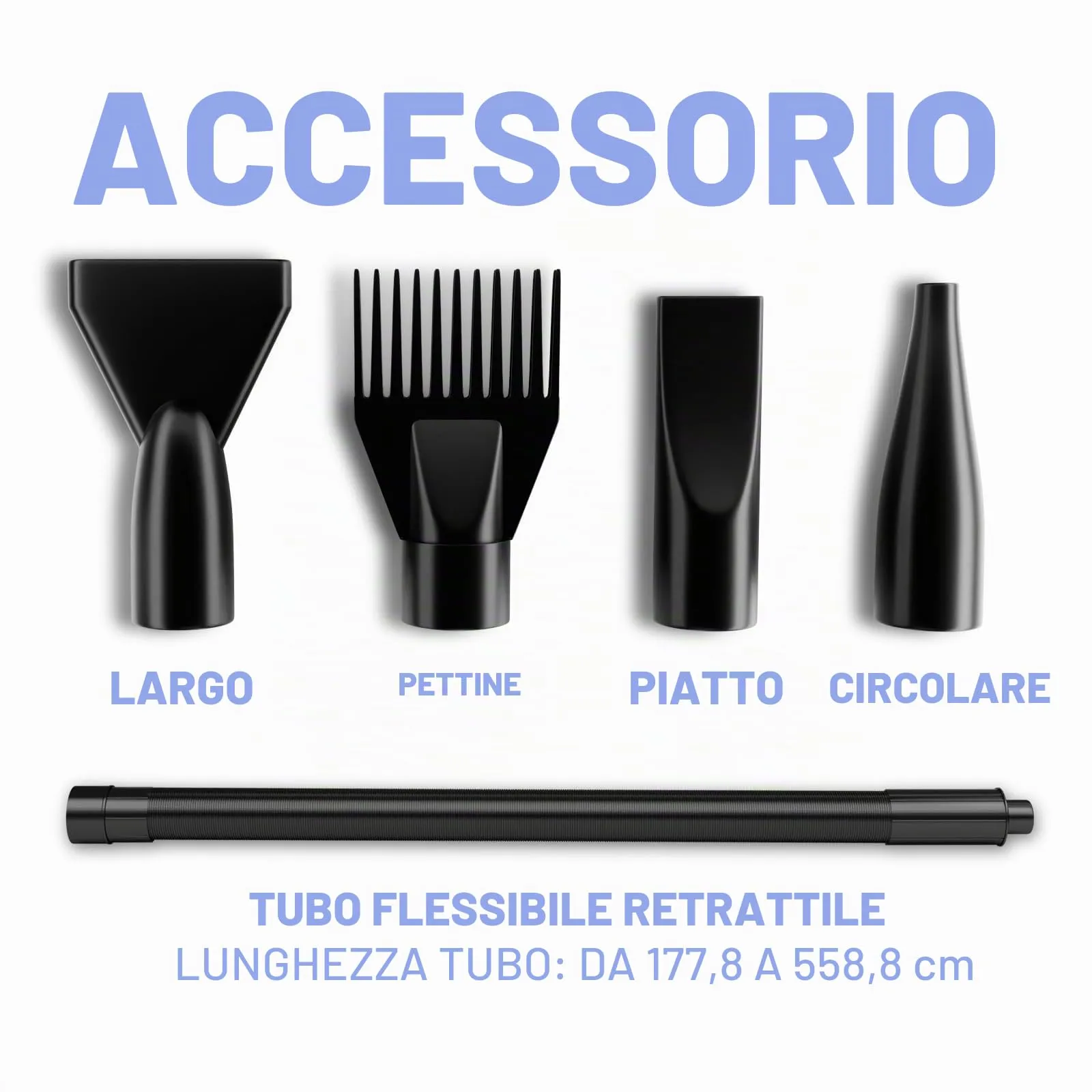 Blanlody Soffiatore Per Cani Blower Molto Silenzioso, 5,2 Cv/3800 W - immagine 5
