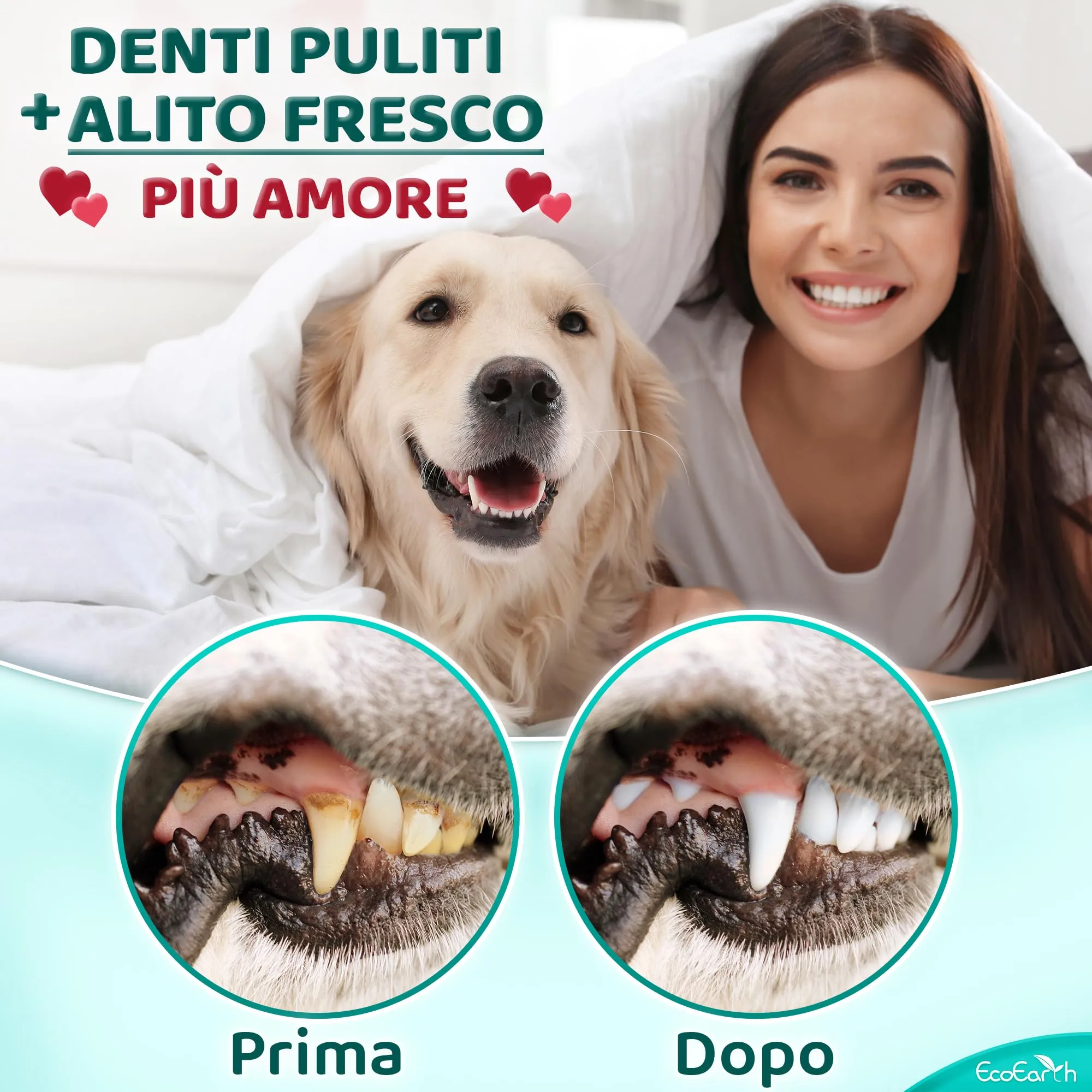 Salviette per la pulizia dei denti di alta qualità per cani e gatti - 100 pezzi - Dischetti per la cura dentale degli animali domestici per un alito fresco e un'igiene orale - immagine 5
