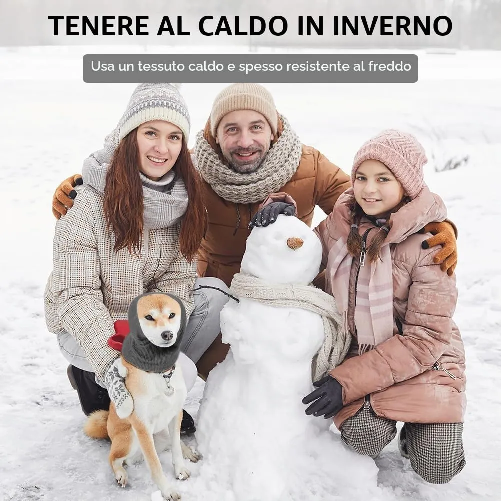 Aomig Paraorecchie per Cani,Scaldaorecchie per Cani e Collo con Cancellazione del Rumore Protezione, Scaldacollo e Orecchie per Alleviare l'ansia e Calmante, Mantenere al Caldo, Riduzione del Rumore - immagine 6