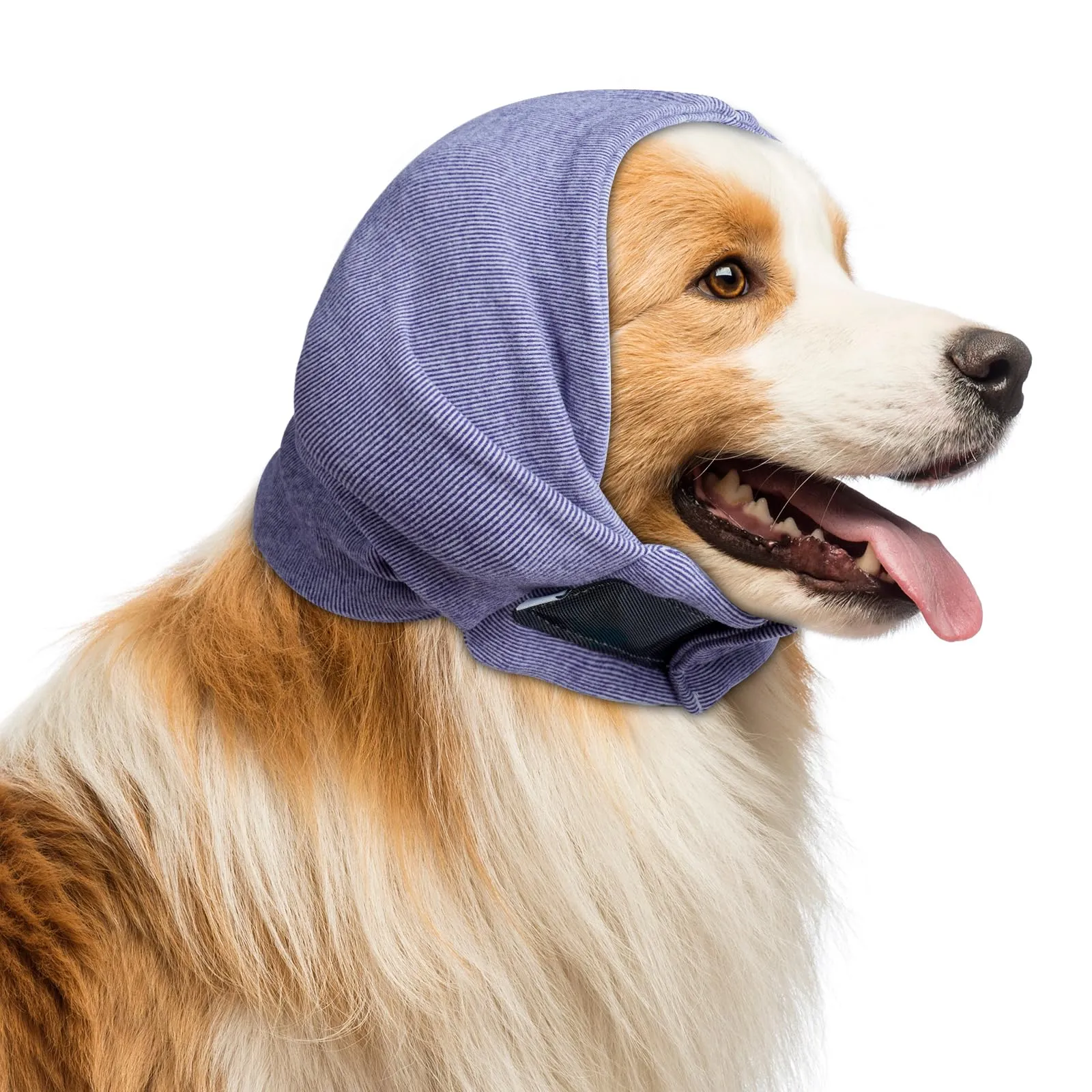 Aomig Paraorecchie per Cani, Regolabile Paraorecchie Cane in Velcro, Scaldacollo Cane Collo e Orecchie, Protezione dal Rumore, Paraorecchie per Cani Collo e Orecchie, Calmanti, Alleviare l'ansia - immagine 9