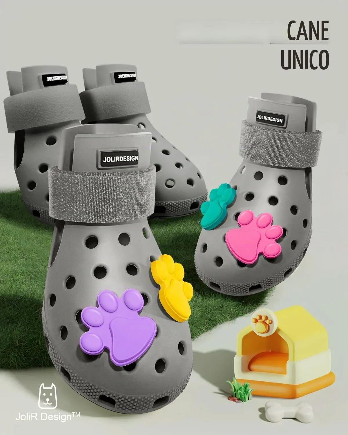 Scarpe per cani per pavimentazione calda, stivali per cani di taglia piccola, media e grande, protezioni per zampe, facili da indossare e togliere, antiscivolo, impermeabili, facili da pulire, per - immagine 5