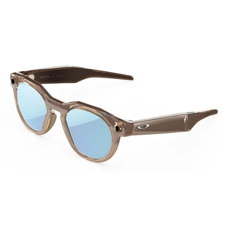 Occhiali intelligenti META Oakley HSTN 32GB Brown Smoke Prizm Deep Water Polarizzato - immagine 1