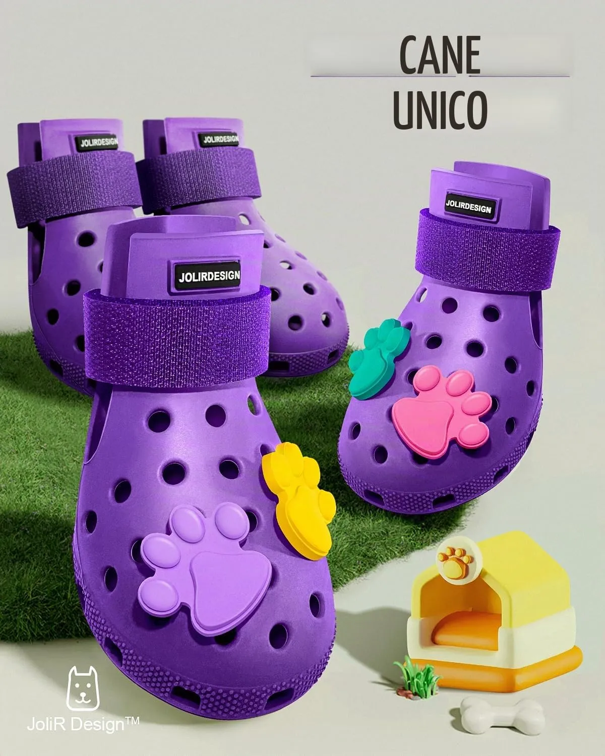 Scarpe per cani per pavimenti caldi - Stivali per cani di taglia piccola, media e grande, protezioni per zampe per cani, facili da mettere e togliere, antiscivolo, impermeabili, scarpette per cani - immagine 5