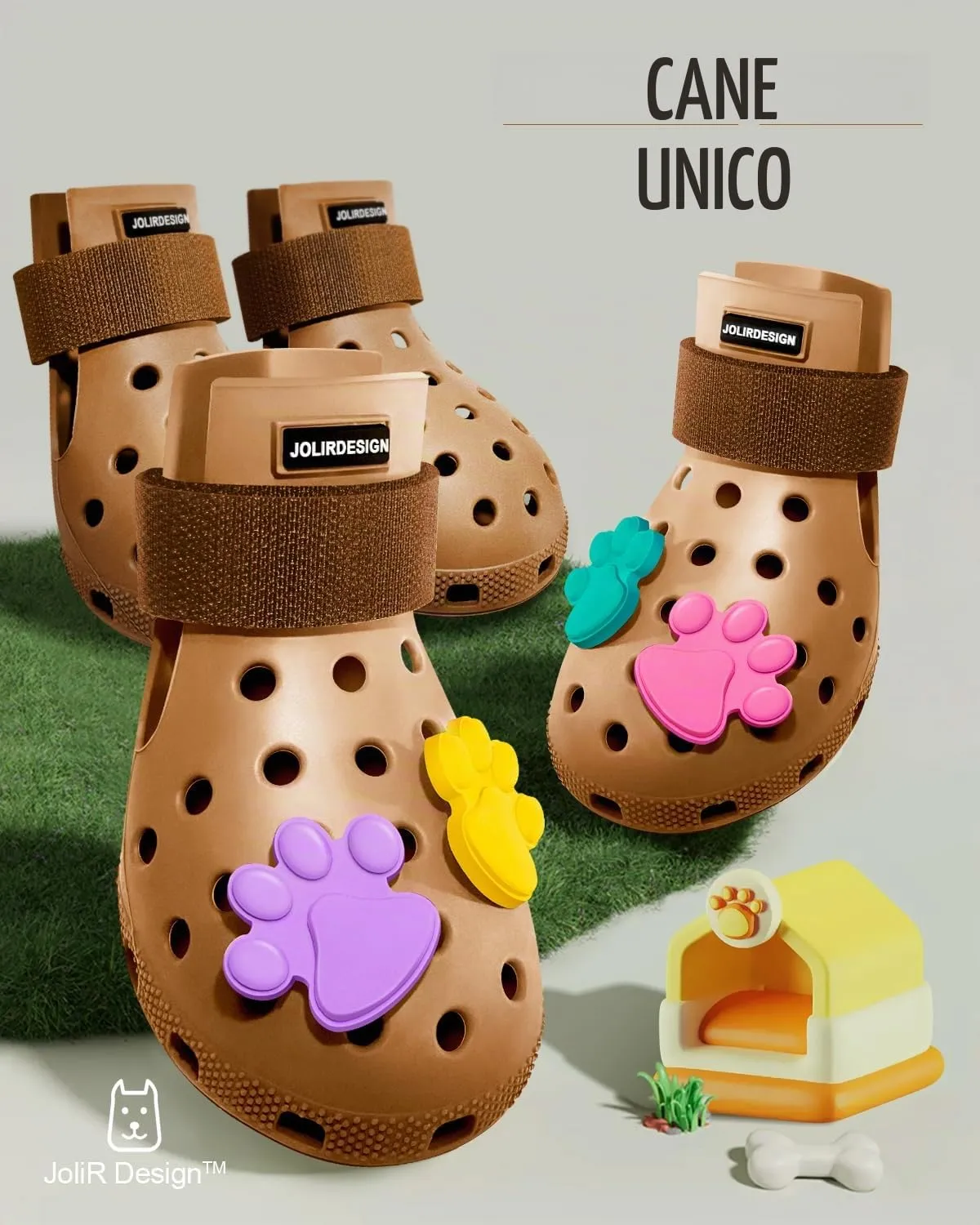 Scarpe per cani per pavimentazione calda, stivali per cani di taglia piccola, media e grande, protezioni per zampe, facili da indossare e togliere, antiscivolo, impermeabili, facili da pulire, per - immagine 5