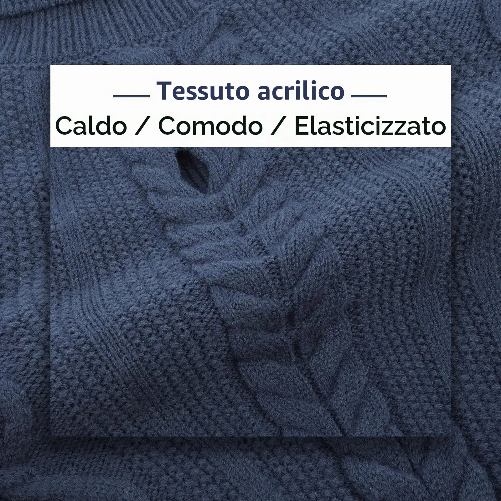 Hjumarayan Maglione Cane -Maglioncino Cane Taglia Piccola Semplice & Elegante Maglioncini Caldo per Cani con Foro per Pettorina, Maglia Termica per Chihuahua Jack Russell (Blu Denim S) - immagine 4