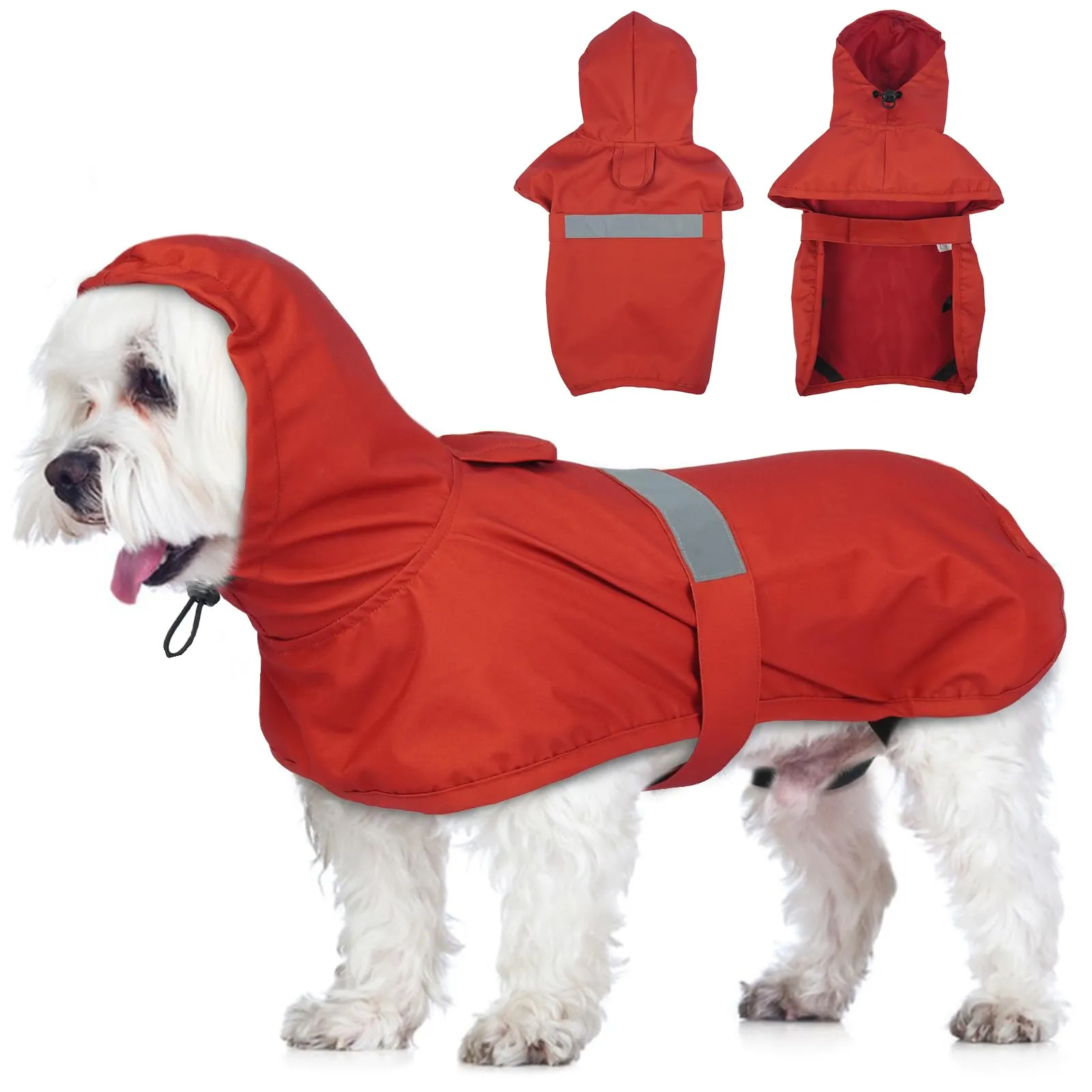 Lelepet Impermeabile per cani, giacca impermeabile per passeggiate - immagine 1