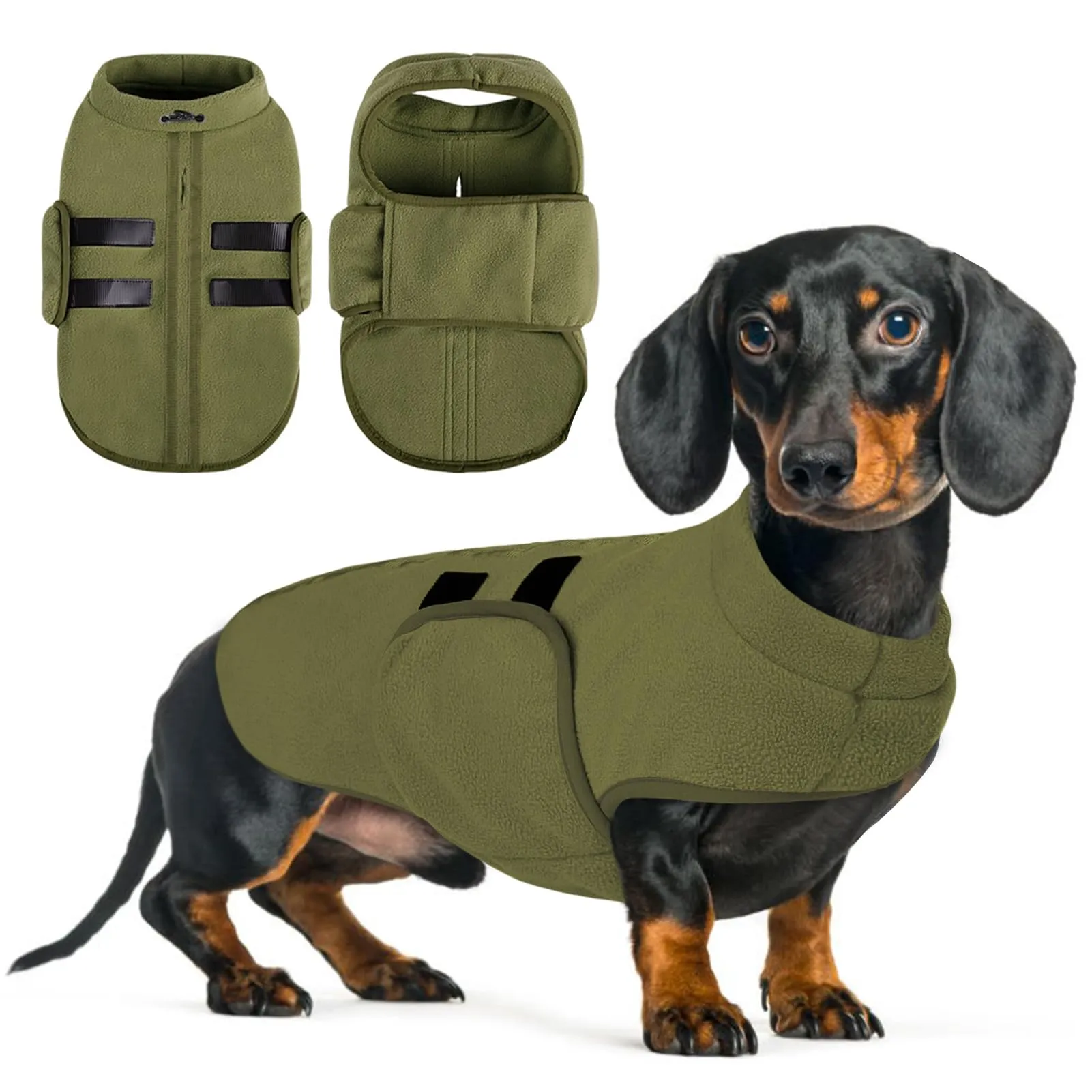 Queenmore Maglione Cane In Pile, Giacca Con Cappuccio Per Cani Piccoli - immagine 1