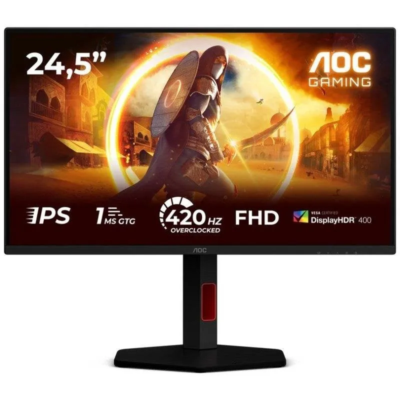 Monitor AOC 25G4KUR 24.5" FullHD 420Hz Fast IPS HDR400 Tempo di risposta 1ms Hub USB Ergonomico - immagine 1