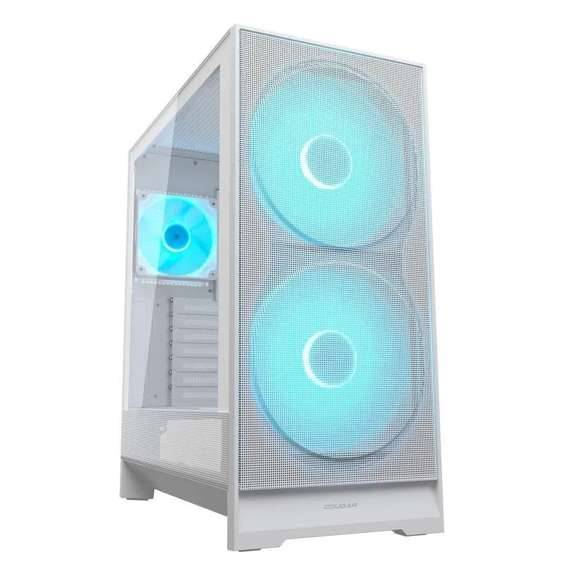Case Cougar CGR-5VA4W-RGB White Midi Tower RGB ATX Gaming Vetro Temperato - immagine 1
