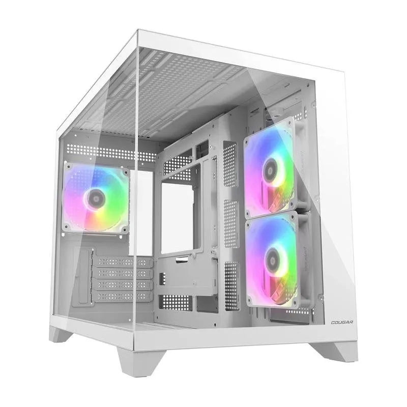 Case Cougar CGR-2QA6W-RGB Mini Tower Bianco Gaming RGB Vetro Temperato - immagine 1
