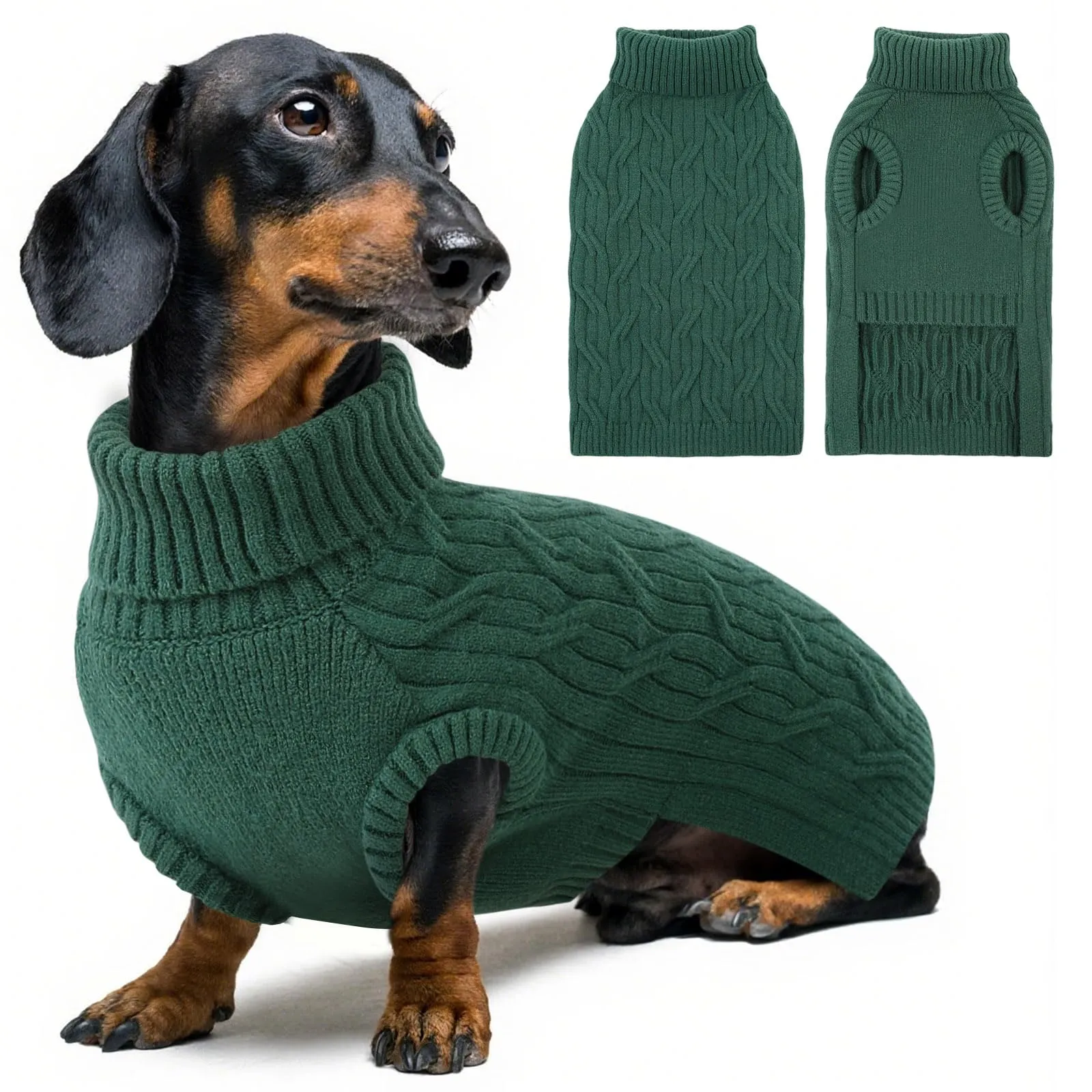 Queenmore Maglioncino Cane XS Maglioncino Cane Piccolo, Morbido Dolcevita - immagine 1