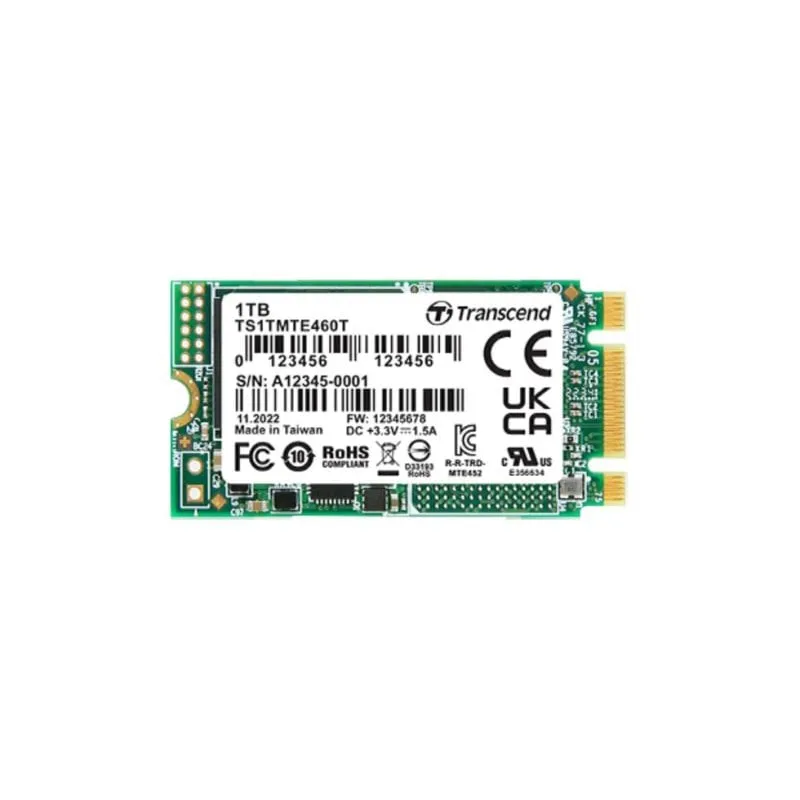 Disco Duro Transcend MTE460T 128GB M.2 PCIe 1700MB/s 3D NAND - immagine 1