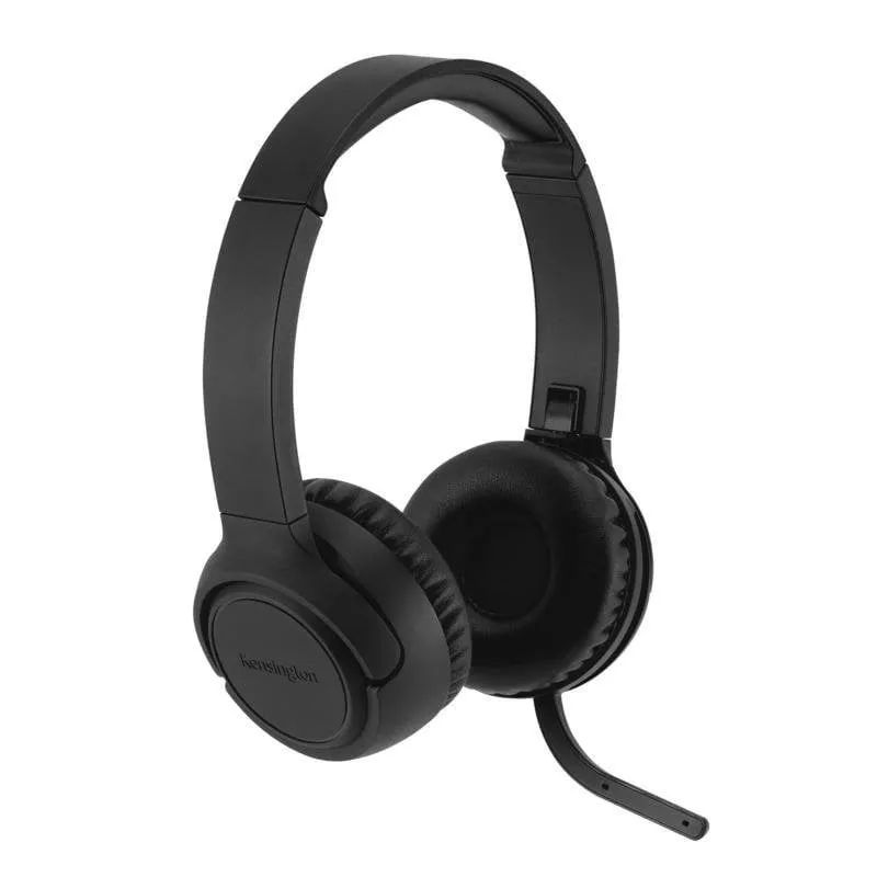 Auricolari Kensington H1050 EQ wireless Bluetooth con Cancellazione Rumore, microfono boom, controlli integrati, neri - immagine 1