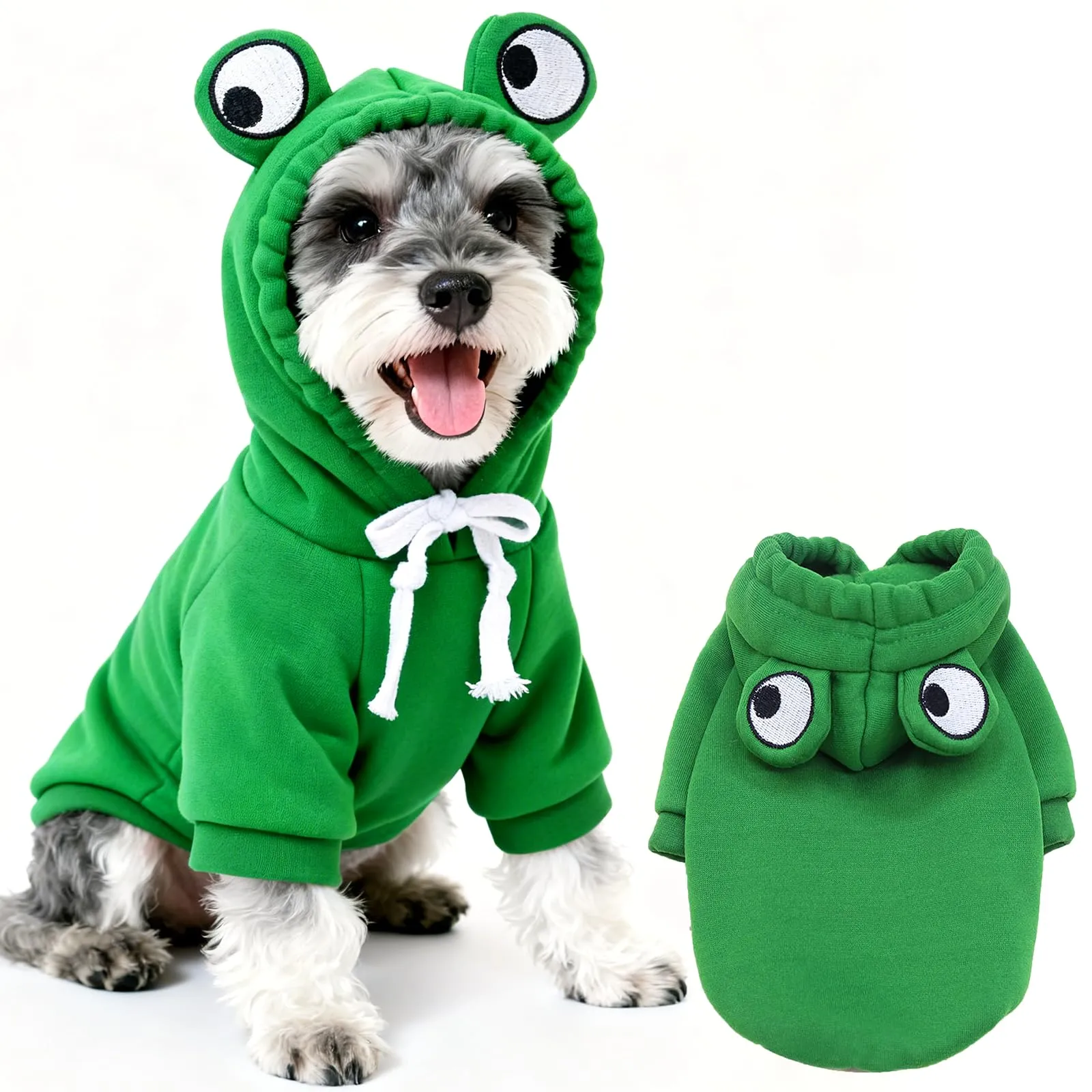 Costume Halloween Cane, 3 Pezzi Divertente Vestito di Rana Cani, Taglia M - immagine 1