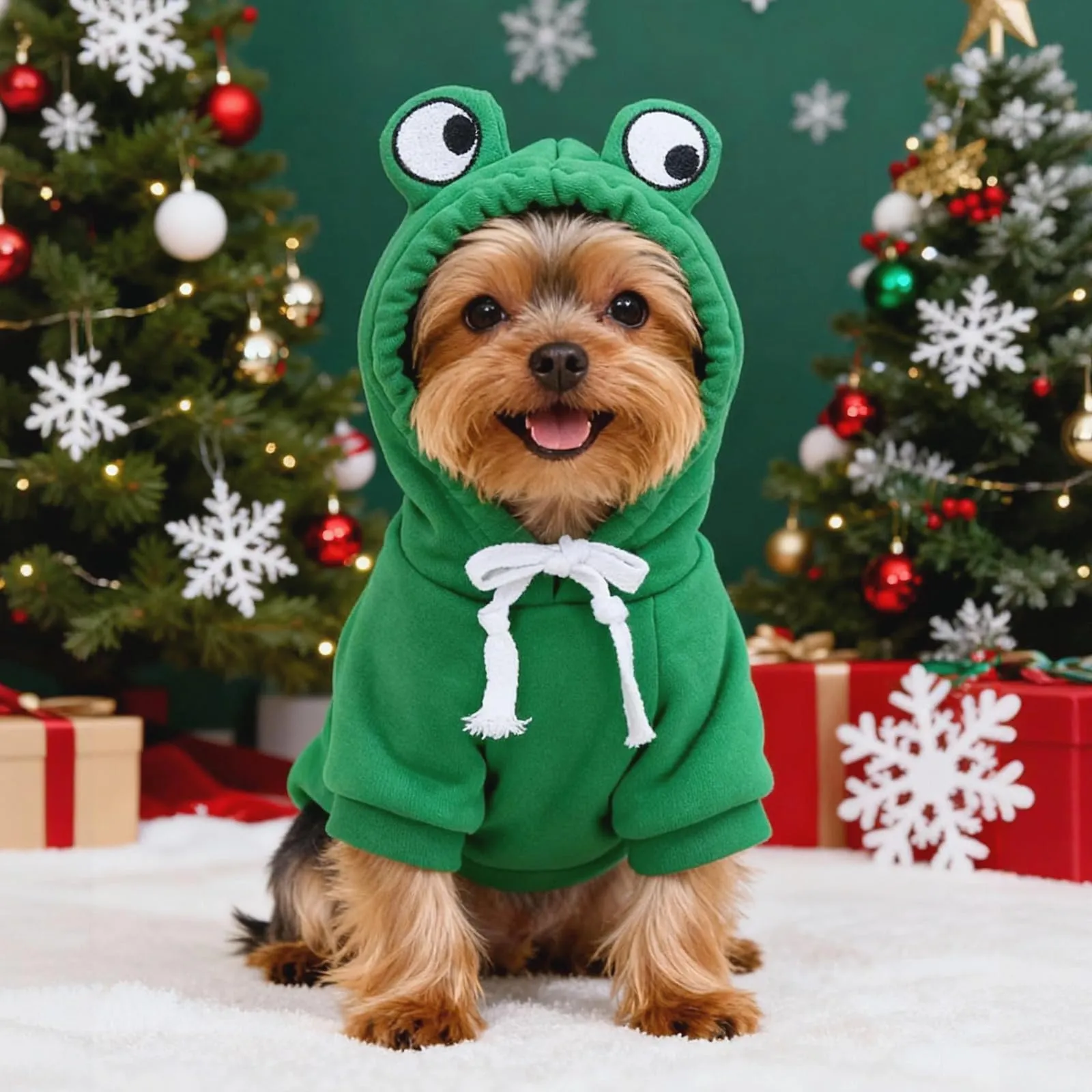 Costume Halloween Cane, 3 Pezzi Divertente Vestito di Rana Cani, Taglia M - immagine 6