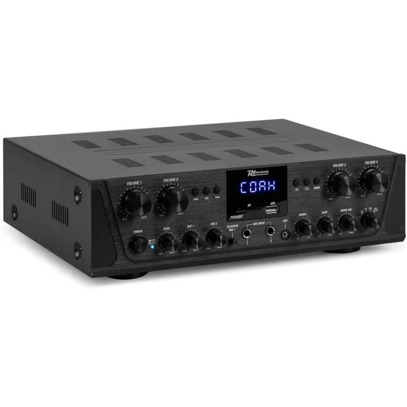 Amplificatore Audio Power Dynamics PV240BT 240W RMS Bluetooth/USB/FM Multizona Controllo Bass Alti - immagine 1