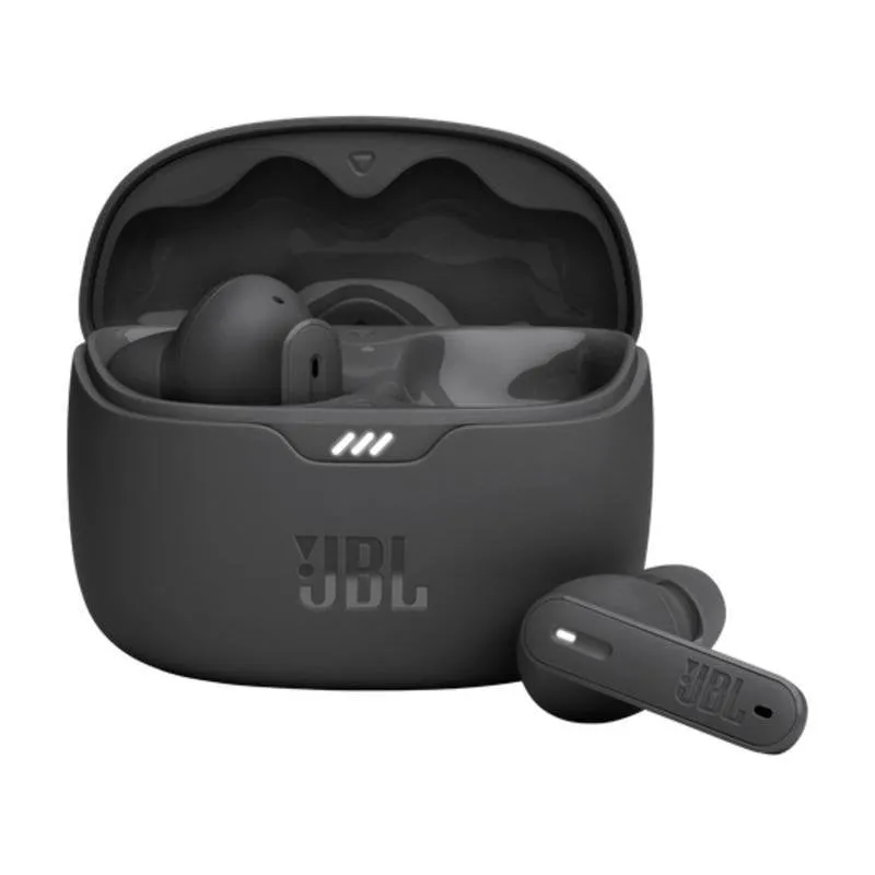 Auricolari JBL Tune 245 NC wireless Bluetooth con Cancellazione Rumore, microfono e IP54, nero - immagine 1