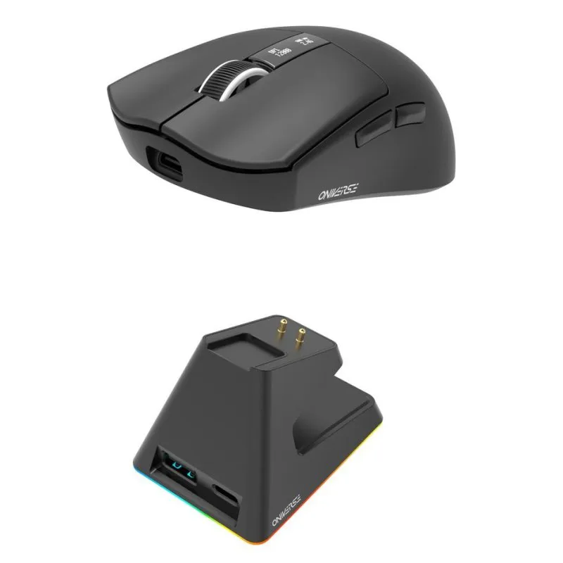Ratón Oniverse Vanguard Wireless Bluetooth 12000DPI Nero Ambidestro 6 Bottoni Ricaricabile - immagine 1
