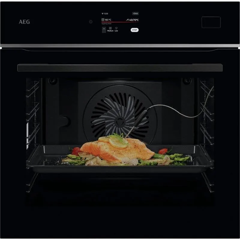 Horno elettrico AEG Series 8000 TB8SB73ZAB 70L Nero Combi Steam autopulente - immagine 1