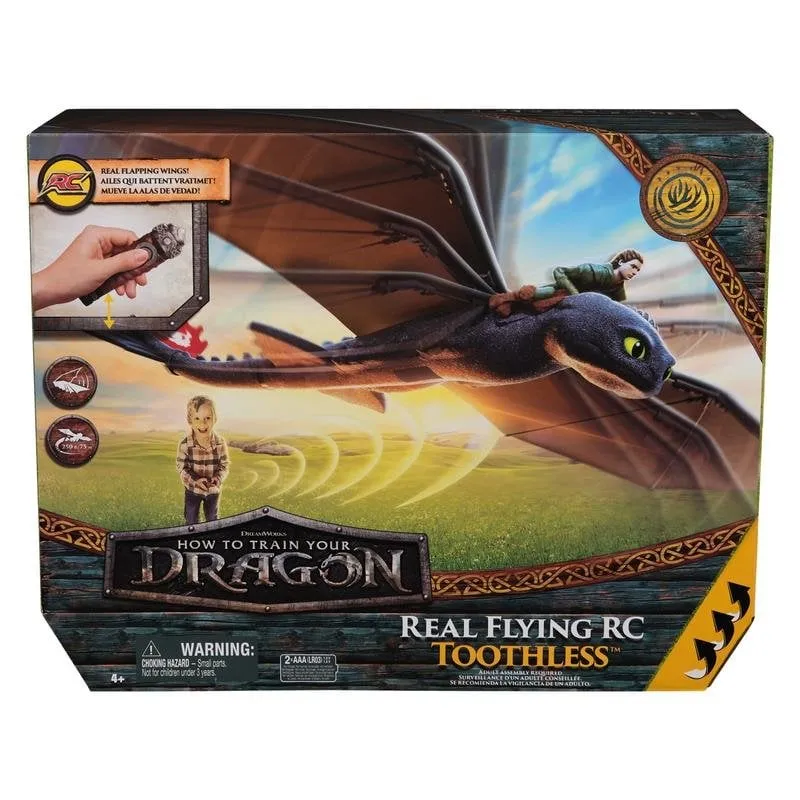 Giocattolo radiocomandato Spin Master Chimuelo Volante Dragone ali battenti 76 cm - immagine 1