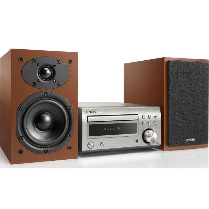 Microcatena Denon D-M41 60W RMS Bluetooth Radio DAB/FM CD Argento - immagine 1