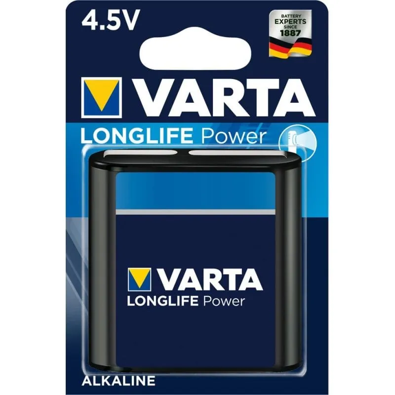 Batteria VARTA 4912/1 Alcalina 4,5V 1 Pezzo Nero Blister - immagine 1