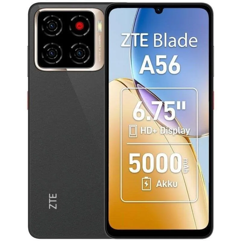ZTE Blade A56 4G 4GB 128GB 6.75" Nero - immagine 1