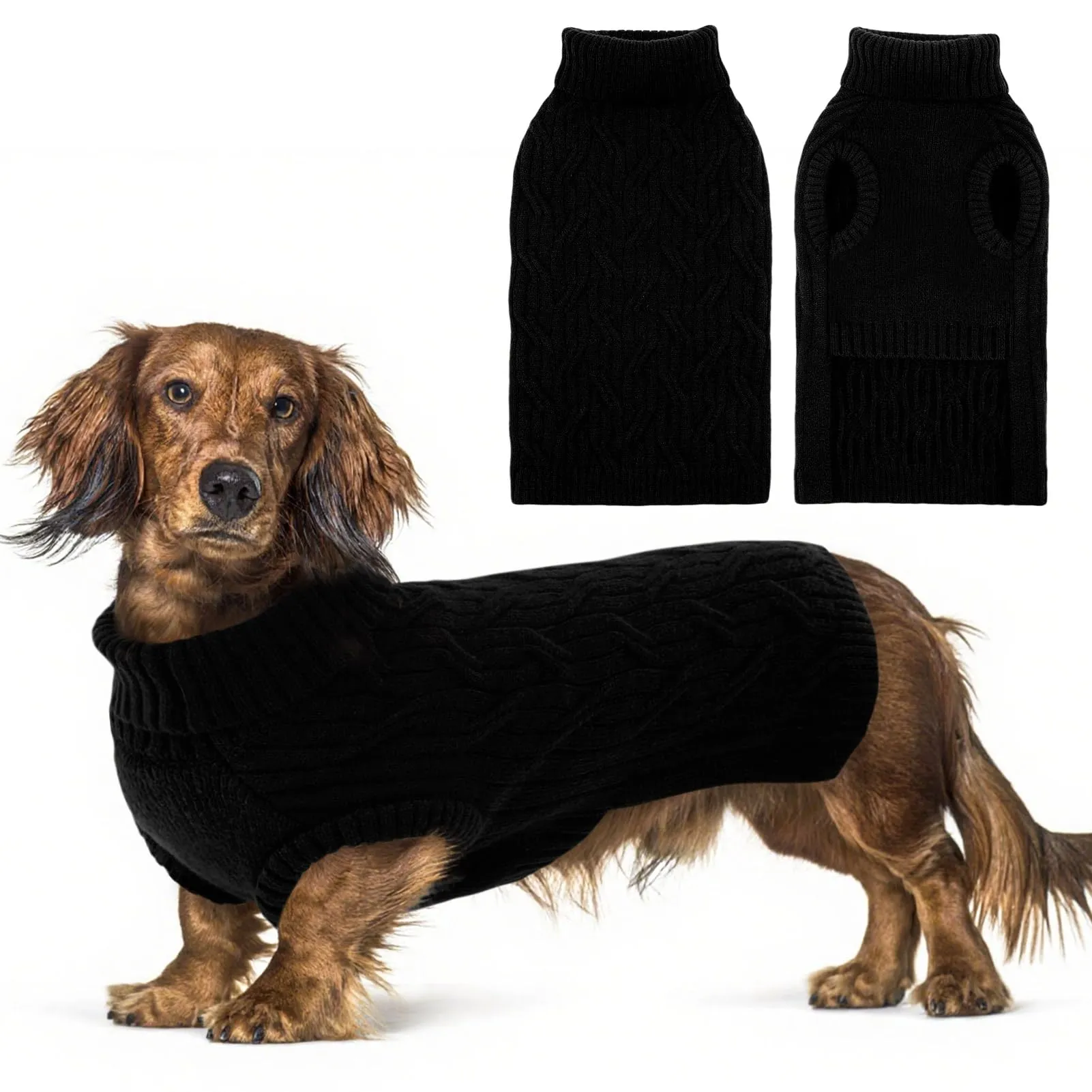 Queenmore Maglione Cane Taglia Grande - Maglione Dolcevita Caldo - immagine 1