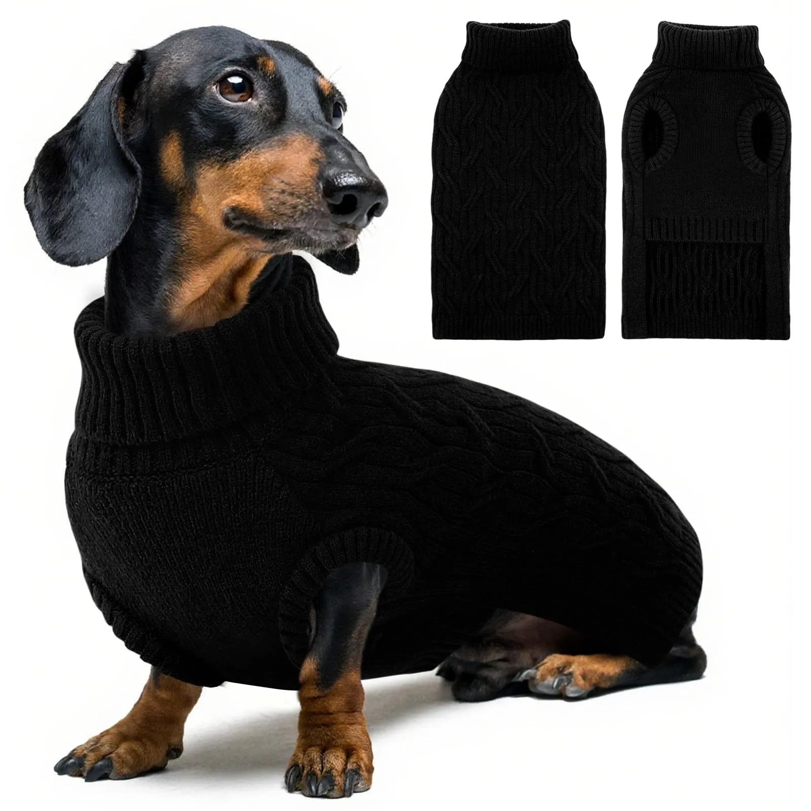 Queenmore Maglione Cane XS - Maglioncino Cane Piccola, Morbido Dolcevita - immagine 1