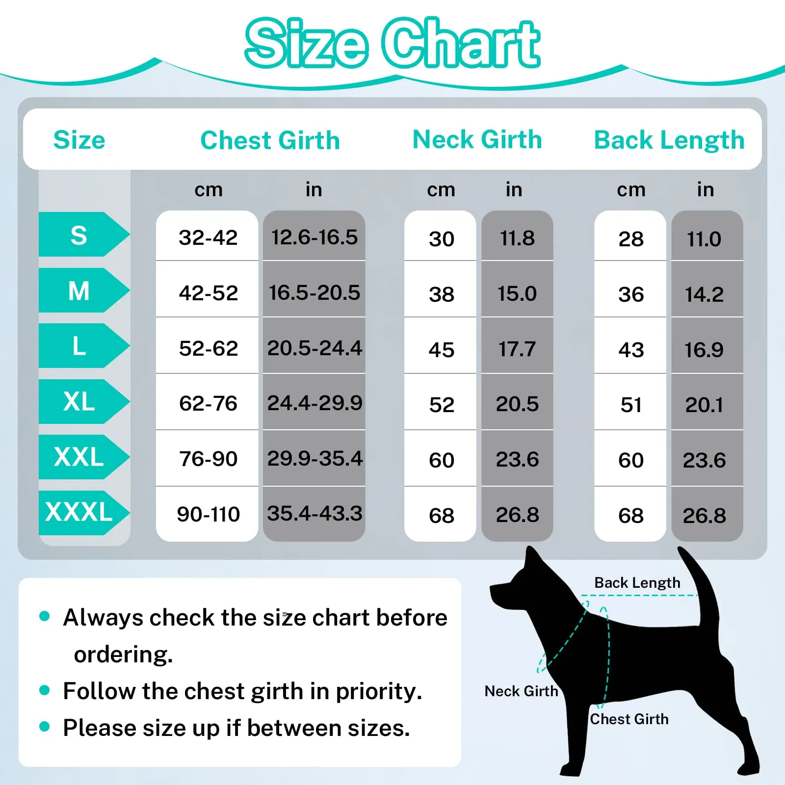 Cappotto per cani XL - Cappotto invernale per cani - Giacca invernale in pile - Giacca calda per cani - Giacca invernale per cani (turchese, XL) - immagine 3