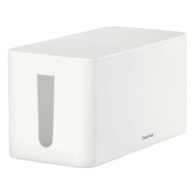 Organizzatore di cavi Hama Mini bianco 235x115x120 mm plastica scrivania/pavimento - immagine 1