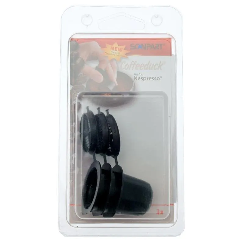 Contenitore fondi caffè SCANPART Coffeeduck Nespresso Nero 3 pezzi - immagine 1