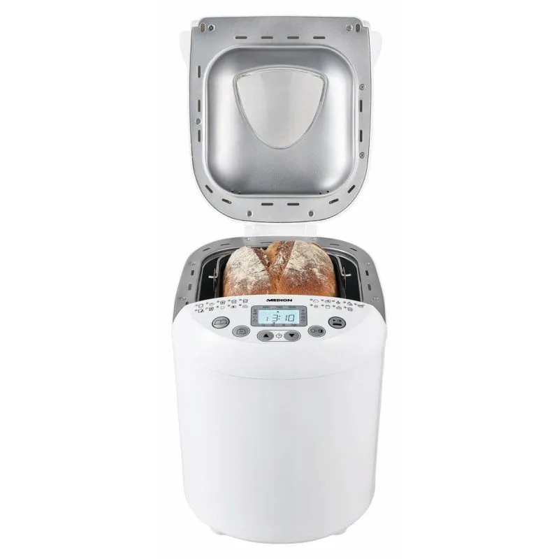 Panificatrice MEDION MD 11011 1kg 19 programmi timer digitale 550W bianca - immagine 1