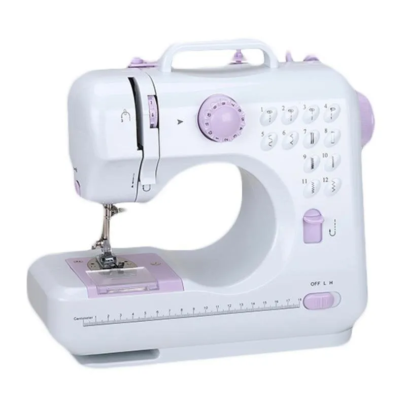 Macchina da cucire Emerio SEW-121820 semi-automatica 12 punti luce integrata blu/bianca - immagine 1