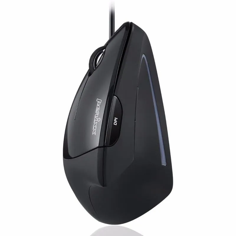 Mouse Perixx PERIMICE-513 L USB 1600 DPI Nero Verticale Mancino 6 Pulsanti - immagine 1