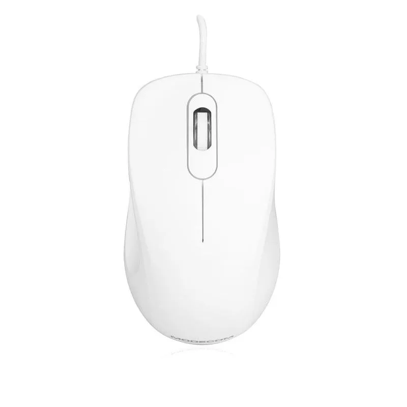 Mouse Modecom MC-M10 USB 1000 DPI Bianco Ambidestro Cablato - immagine 1