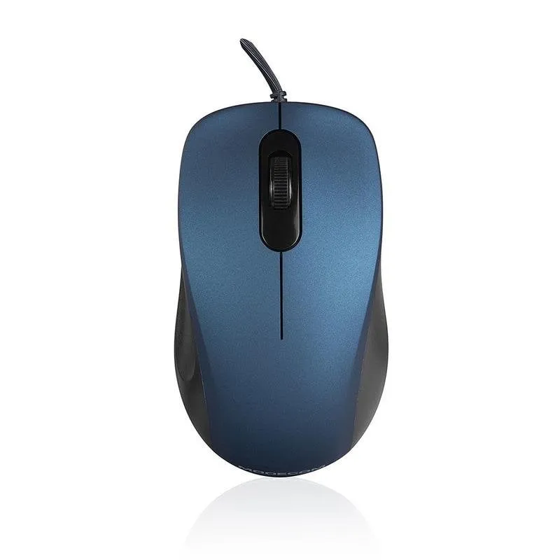 Mouse Modecom MC-M10S USB 1000DPI Blu Ambidestro Cablaggio - immagine 1