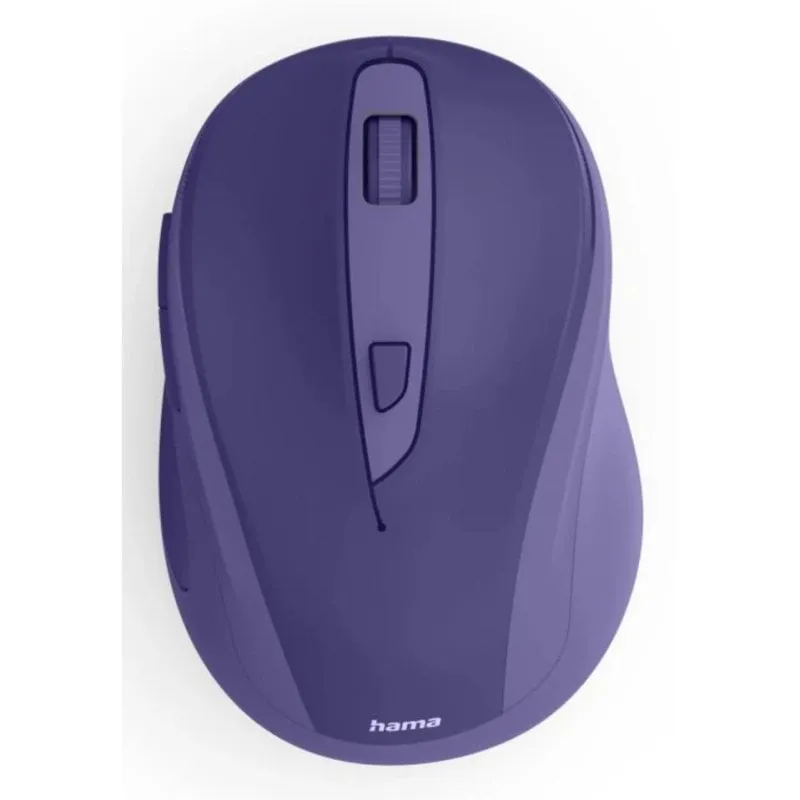 Mouse Hama WM-400 Wireless RF 1600DPI Blu Ergonomico 6 Pulsanti - immagine 1
