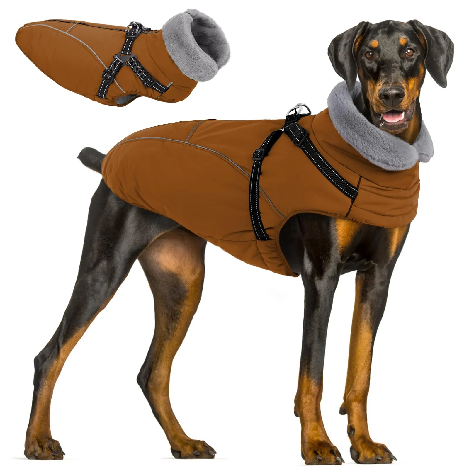Queenmore Cappotto Cane Taglia Grande XXL, Cappottini Impermeabile - immagine 1