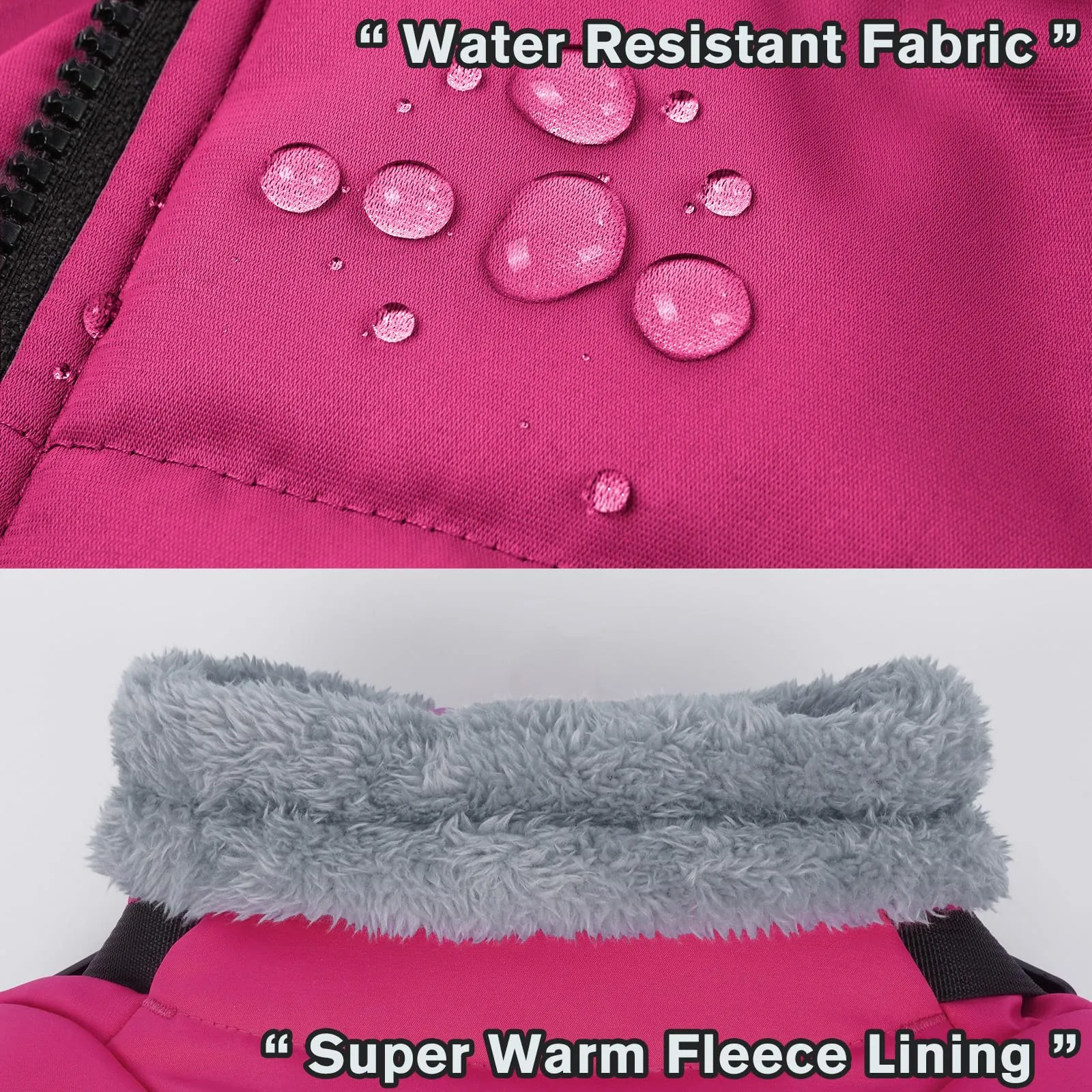 Giacca per cani con pettorina, caldo cappotto da neve, impermeabile e antivento per il freddo, comodo cappotto da esterno per cani, giacca elegante con cerniera incl - immagine 4