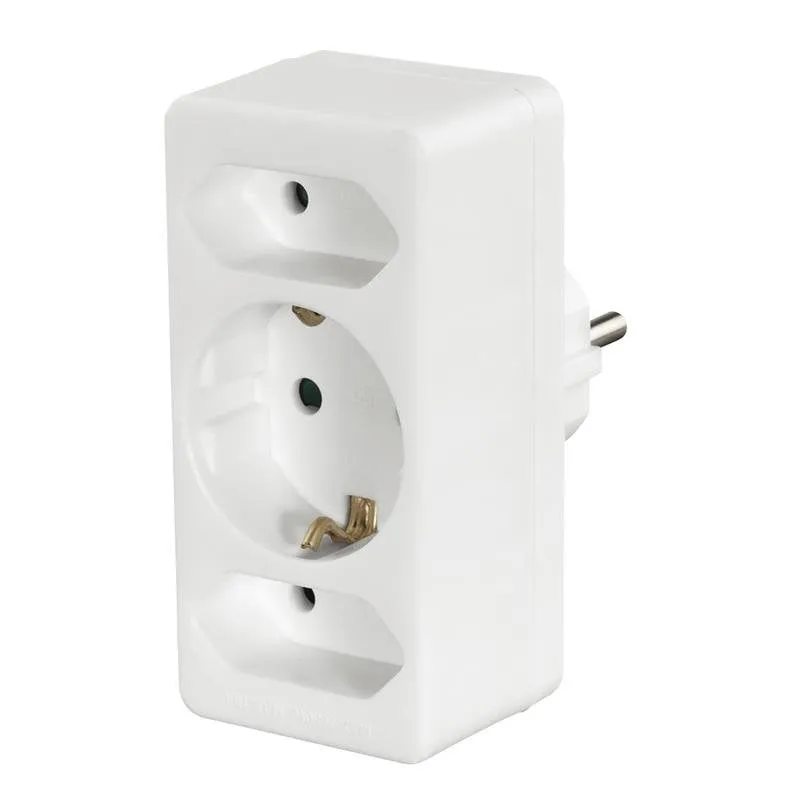 Multipresa Hama 00223215 3 prese compatta per uso interno colore bianco - immagine 1