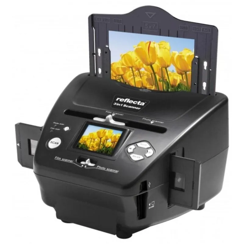 Scanner Reflecta 64220 2300 x 2300 DPI 36 bit LCD Nero 2.4 - immagine 1