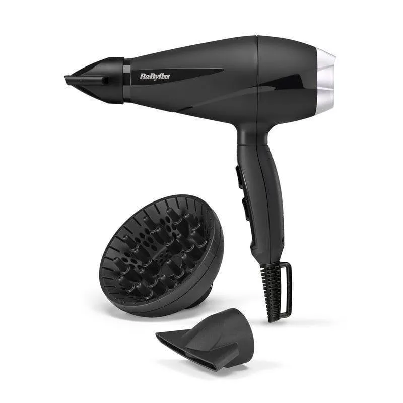Phon Professionale Ionico BaByliss 6710DE 2100W 2 Temperature 2 Velocità con Diffusore Nero - immagine 1