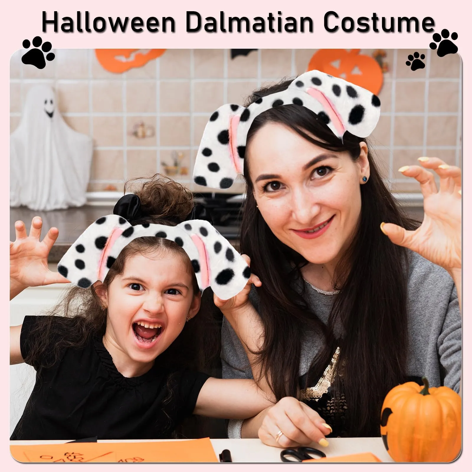 CATASTRBT Set di Accessori per Costume da Dalmata per Halloween Carnevale Feste Cosplay - immagine 4