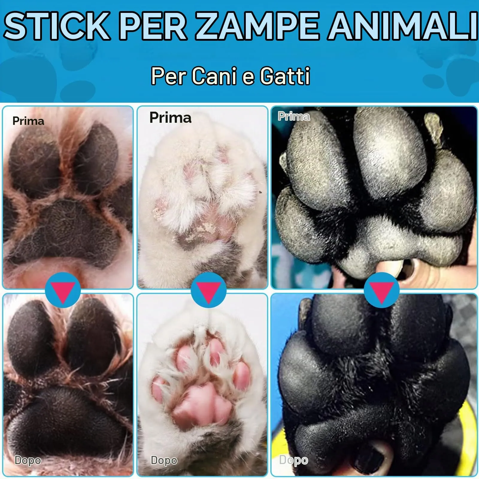 CiAIplw Crema Polpastrelli Cane, Balsamo in Stick Zampe e Naso Cane - immagine 4